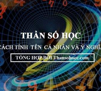 Cách tính thần số học theo tên