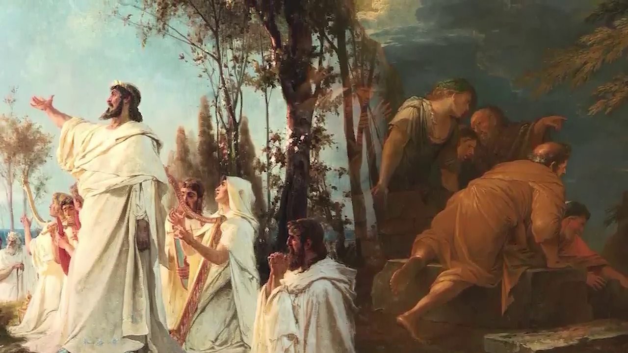 Khung cảnh một không gian thực hành với nến, biểu tượng và các ghi chép, thể hiện quá trình suy ngẫm và giải mã thông tin từ các con số.