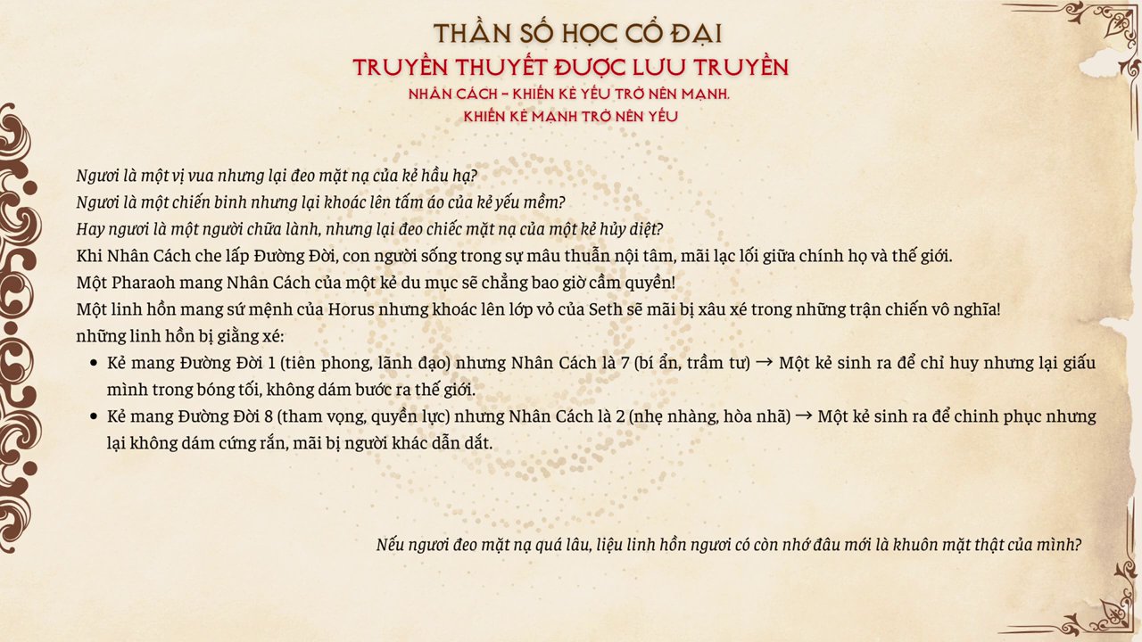 Một người đang đứng trước gương, một ta y chạm và o khuôn mặt thật, ta y kia chạm và o chiếc mặt nạ đang treo trên tường.
