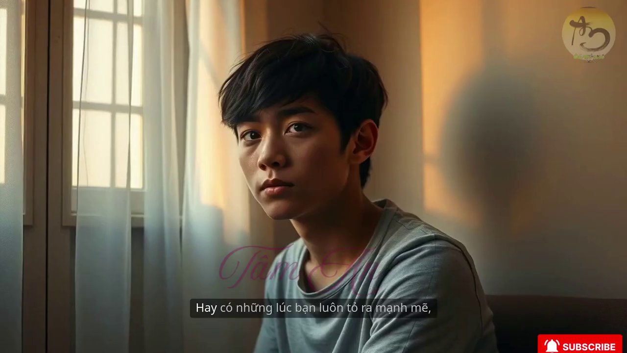 Một người đang nhìn vào gương, hình ảnh phản chiếu mờ ảo, tượng trưng cho sự khác biệt giữa bên trong và bên ngoài.
