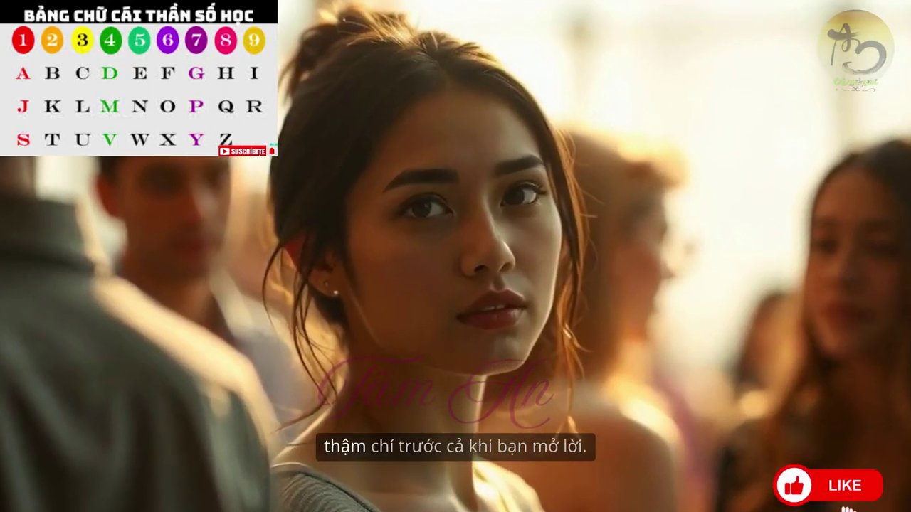 Một nhóm bạn đang cười nói vui vẻ, một người ở giữa đang kể chuyện với điệu bộ hoạt hình.