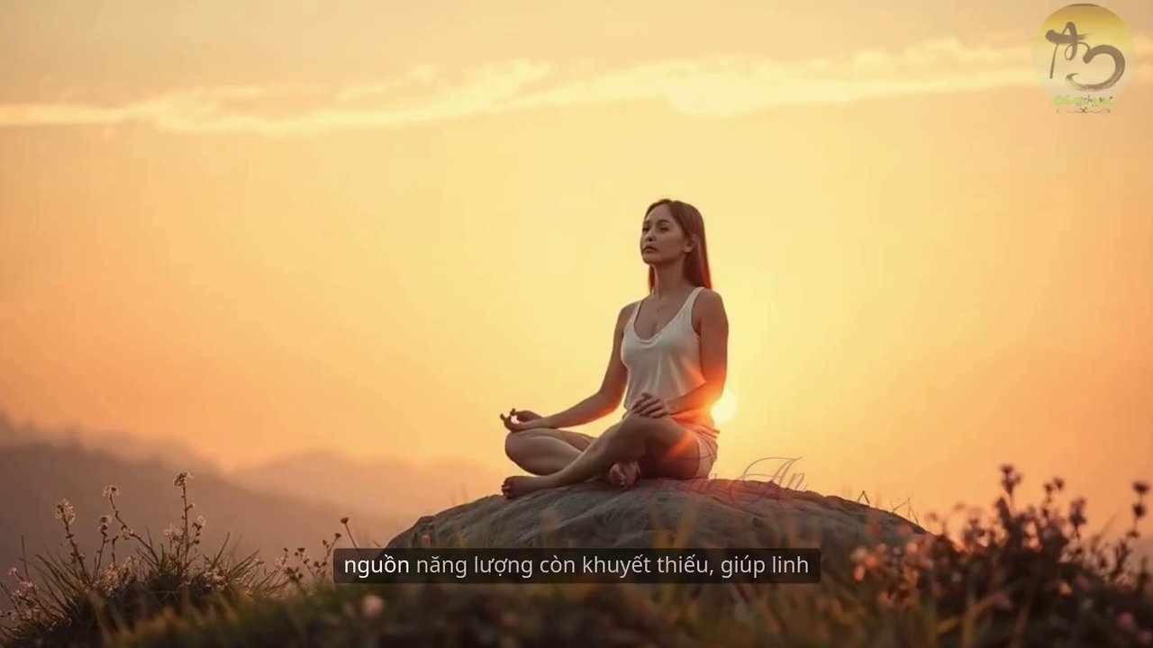 Một người đang đứng trên đỉnh núi, ngắm bình minh, với đôi tay dang rộng đón nhận ánh sáng biểu tượng cho sự trọn vẹn và mạnh mẽ.